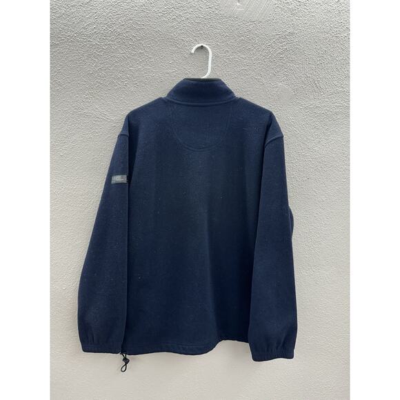 Izod Preform X Mens Sweatshirt Size Large Blue Fleece Pullover 1/4 Zip - Picture 8 of 12